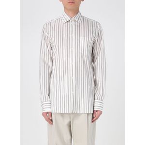 Katoenen Overhemd - Gestreept - Lange Mouwen - Relaxed Fit