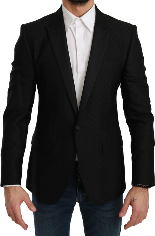 Dolce & Gabbana - Slim Fit Martini Blazer - Zwart - Wol