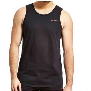 Nike Geborduurde Swoosh Heren Tanktop In Zwart - Maat L