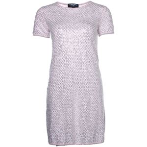 roze jurk met rhinestones