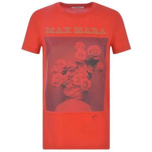 Max Mara katoenen T-shirt met print