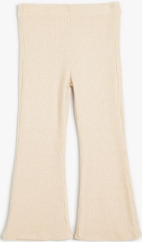 Koton - Broek - Beige - Flared - Viscose - Lang/maxi