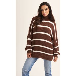 Chunky Gebreide Hoge Nek Trui