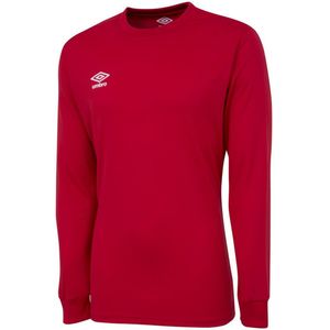 Umbro Heren Club Jersey met lange mouwen (Vermiljoen)
