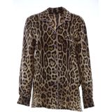 Dolce & Gabbana - Blouse - Bruin - 100% Zijde
