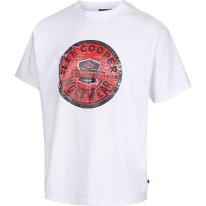 Lee Cooper Heren Grafisch T-Shirt (Wit)