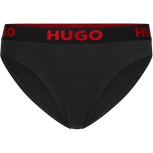 Hugo Dames/Dames Sporty Logo Slips (Zwart)