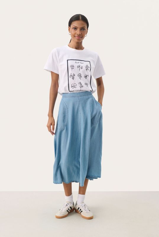 Rok A-shape Light Blue Denim