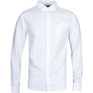 Farah - Drayton - Poloshirt - Wit - Lange Mouwen