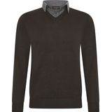 Cappuccino Italia Sweaters Mock Pullover Bruin Bruin