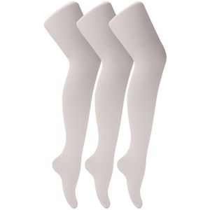 Sock Snob - Set van 3 balletpanty's van 70 denier voor meisjes - Wit