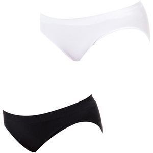 Set van Twee Slips - Stretchkatoen - Ton-sur-ton Tailleband - Ademend