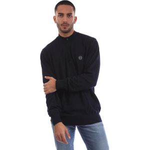 Heren Marshall Artist Siren 1/4 Zip Fleece in Navy