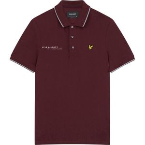 Lyle & Scott Heren Coördinaten Poloshirt (Bourgondië)