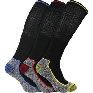 Heren Kniestokken Bamboe Werk Sokken voor Stalen Neuslaarzen | Anti-Zweet Zware Dubbele Dosis