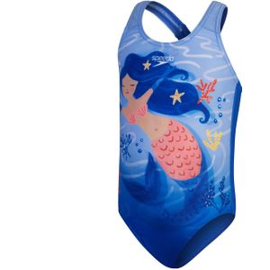 Speedo Meisjes Plaatsing 1 Eendelig Zwempak (Blauw/roze)