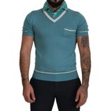 Dolce & Gabbana - T-shirt - Lichtblauw - Korte Mouwen - Polo