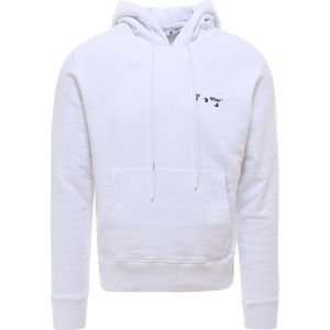 Off-White - OW-logo - Hoodie - Gebroken Wit - Slim Fit