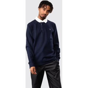 Gant - Solid Heavy Rugger - Poloshirt - Blauw