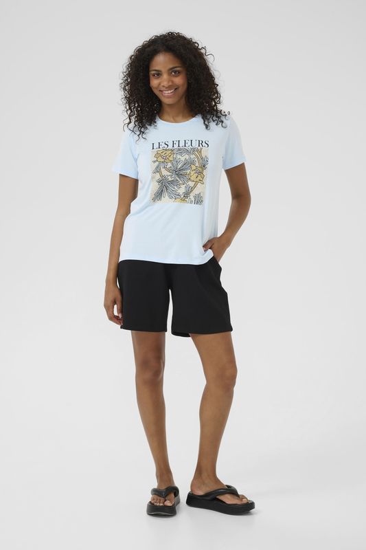 Kaffe - Nantucket Breeze T-Shirt Top - Blauw - Dames