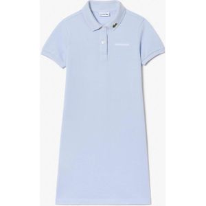Lacoste - Crocodelle Logo Piqué Jurk - Blauw - Meisjes