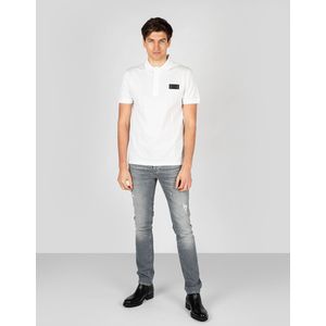 Les Hommes - Slim Fit Pique Polo Shirt - Blauw - Katoen