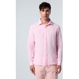 North Sails Overhemd Linnen met geborduurd logo