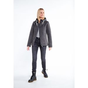ICEBOUND - Gebreide Fleece Jas - Grijs Melange - Dames