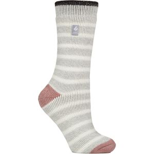 Dames Amara Twee Kleurige Gestreepte Thermosokken