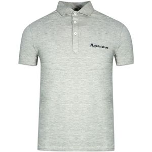 Aquascutum - Poloshirt - Grijs - Korte Mouwen - Stretch Pasvorm