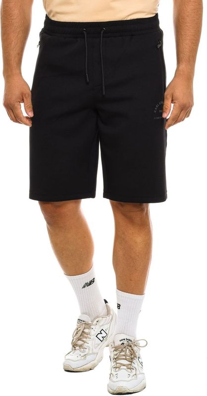 Karl Lagerfeld - Korte Broeken - Zwart - Polyester - Sportieve Shorts met Elastische Tailleband