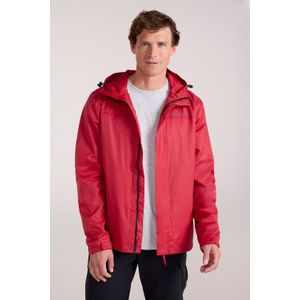 Mountain Warehouse Torrent Waterdichte Jas voor heren (Donkerrood)