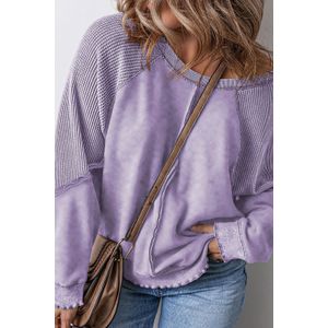 Plus Size Relaxed Fit Ronde Hals Sweatshirt