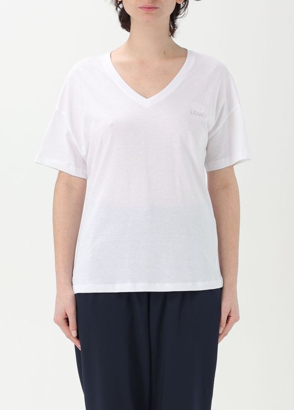 V-hals Korte Mouwen T-shirt