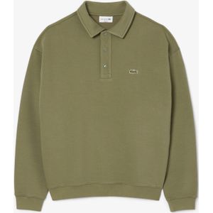 Heren Lacoste Loose-Fit Pique Sweatshirt in Groen