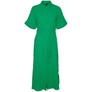 VERO MODA Blousejurk VMNATALI Met Ceintuur Groen - Maat XL