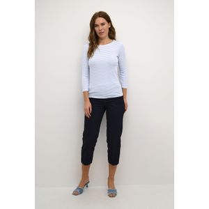 T-shirt met lange mouwen Slim fit Blue/White-Brown Heart blue