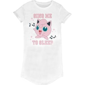 Pokemon Dames/dames Sing Me To Sleep T-shirtjurk (Wit) - Maat M
