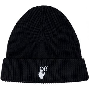 Off-White Hand Off Logo Black Wool Beanie