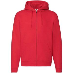 Fruit of the Loom Unisex Adult Premium Full Zip Hoodie (Rood)