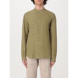 Linen Shirt - Military - Mandarijnkraag - Relaxed Fit