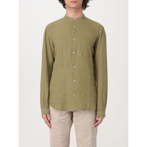 Linen Shirt - Military - Mandarijnkraag - Relaxed Fit