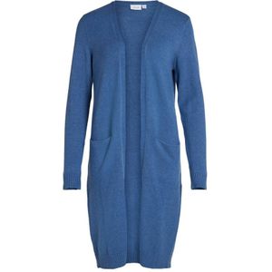 VILA Gebreid Vest VIRIL Blauw - Maat L