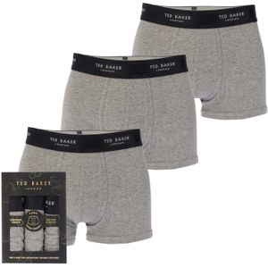 Heren Ted Baker 2 Pak Modal Trunks in Grijs