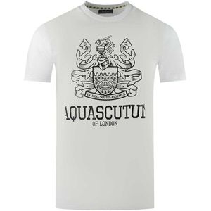 Aquascutum Heren Londen Aldis T-shirt (Wit)