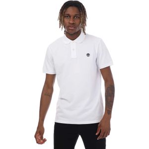 Timberland Unisex Volwassen Millers River Piqué Poloshirt (Wit)