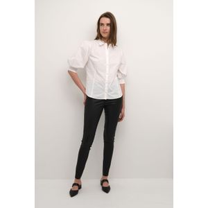 Blouse met korte mouwen Feminine Bright White