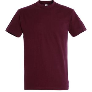 SOLS - Keizerlijke Zwaargewicht T-Shirt - Bourgondië - Korte Mouwen