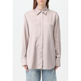 Oversized Satin Shirt - Roze - Longsleeve Shirt