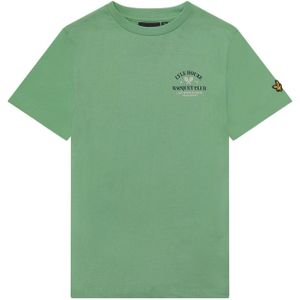 Lyle & Scott Kinderen/ Racquet Club Grafisch T-shirt (Groen)